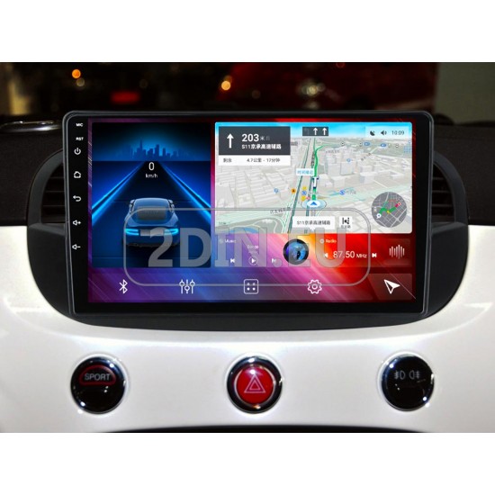FIAT 500 - 9" МУЛТИМЕДИЯ / Навигация android 16 черна FIAT 500 - 9" МУЛТИМЕДИЯ / Навигация android 16 черна